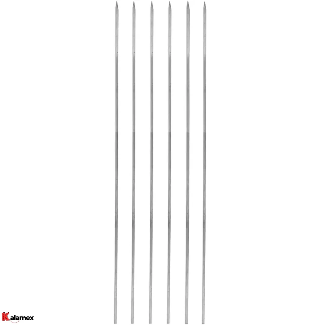 سیخ استیل جیگر سیخ استیل جگری (6 عددی) - تصویر 1